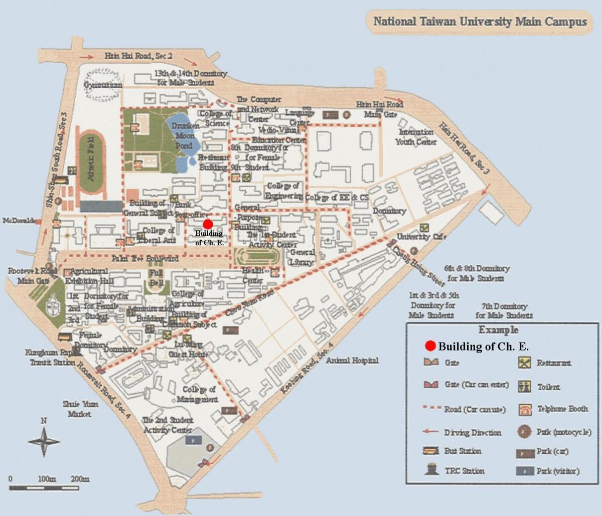 kombëtare tajvan kampusin e universitetit hartë