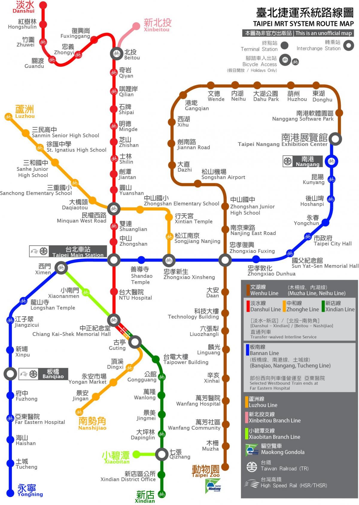 thsr Taipei stacioni hartë