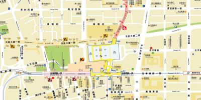 Harta e Taipei city mall