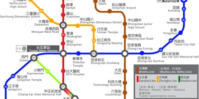 Thsr Taipei stacioni hartë