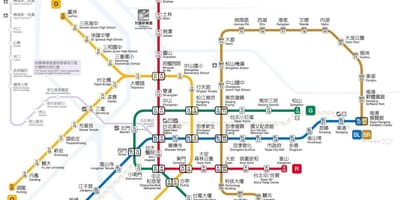 Harta e Taipei jieyun