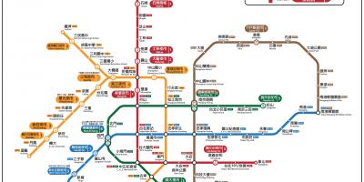 Harta e Taipei natë tregjet