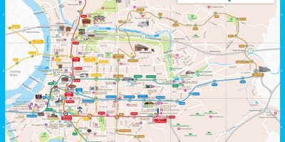Taipei tërheqjet turistike harta